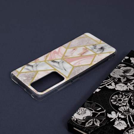 Husa pentru Xiaomi 12 / 12X - Techsuit Marble Series - Pink Hex