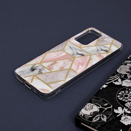 Husa pentru Xiaomi Redmi 10 2021 / Redmi 10 2022 - Techsuit Marble Series - Pink Hex