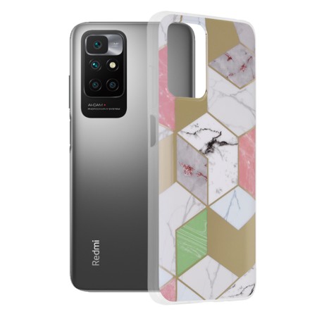 Husa pentru Xiaomi Redmi 10 2021 / Redmi 10 2022 - Techsuit Marble Series - Purple Hex