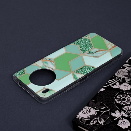 Husa pentru Huawei nova 8i / Honor 50 Lite - Techsuit Marble Series - Green Hex