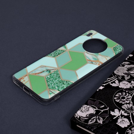 Husa pentru Huawei nova 8i / Honor 50 Lite - Techsuit Marble Series - Green Hex