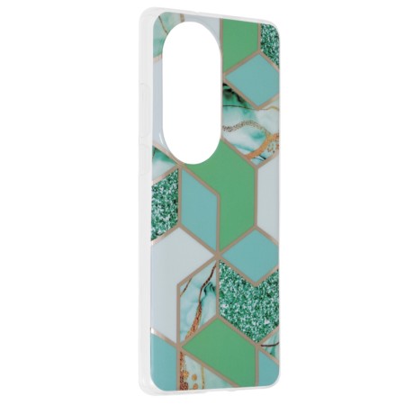 Husa pentru Huawei P50 Pro - Techsuit Marble Series - Green Hex