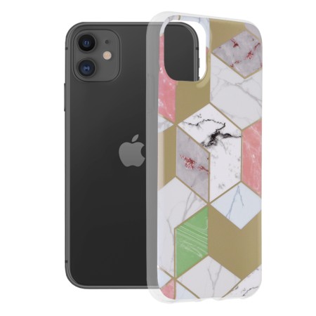 Husa pentru iPhone 11 - Techsuit Marble Series - Purple Hex