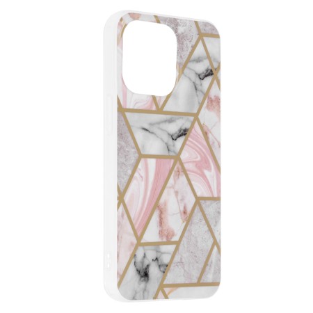 Husa pentru iPhone 13 Pro - Techsuit Marble Series - Pink Hex