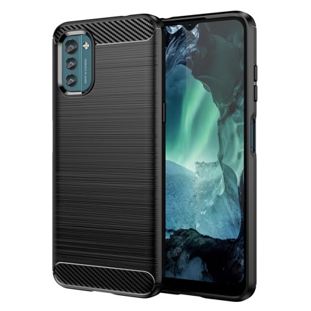 Husa pentru Nokia G11 / G21 - Techsuit Carbon Silicone - Black