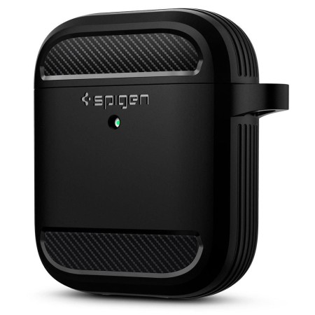 Husa pentru Apple AirPods - Spigen Rugged Armor - Black