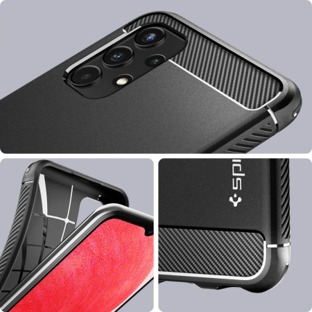 Husa pentru Samsung Galaxy A13 4G - Spigen Rugged Armor - Black