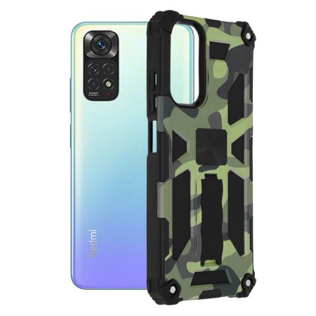 Husa pentru Xiaomi Redmi Note 11 / Note 11S - Techsuit Blazor Series - Camo Lime