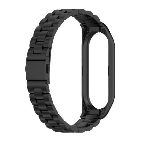 Curea pentru Xiaomi Mi Band 5 / 5 NFC / 6 / 6 NFC / Amazfit Band 5 - Techsuit Watchband (W021) - Black