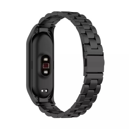 Curea pentru Xiaomi Mi Band 5 / 5 NFC / 6 / 6 NFC / Amazfit Band 5 - Techsuit Watchband (W021) - Black