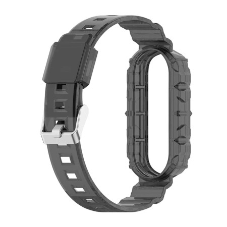 Curea pentru Xiaomi Mi Band 5 / 5 NFC / 6 / 6 NFC / Amazfit Band 5 - Techsuit Watchband (W017) - Black