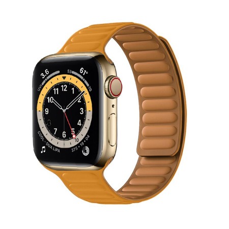 Curea dama pentru Apple Watch 1/2/3/4/5/6/7/8/9/SE/SE 2 (38/40/41mm) - Techsuit Watchband (W035) - Orange