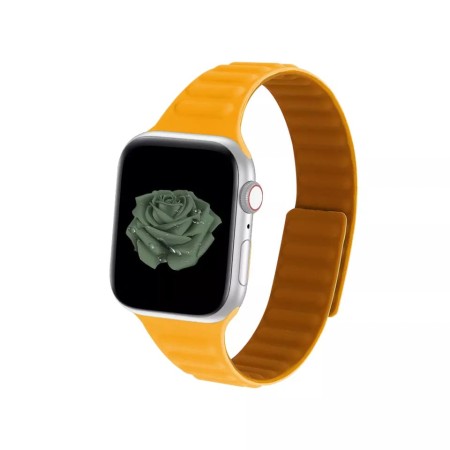 Curea dama pentru Apple Watch 1/2/3/4/5/6/7/8/9/SE/SE 2 (38/40/41mm) - Techsuit Watchband (W035) - Orange