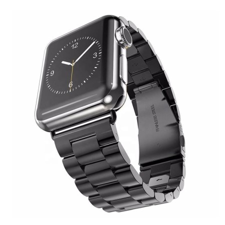 Curea pentru Apple Watch 1/2/3/4/5/6/7/8/9/SE/SE 2 (38/40/41mm) - Techsuit Watchband (W036) - Black