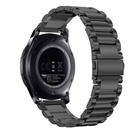 Curea pentru Samsung Galaxy Watch 4/5/Active 2, Huawei Watch GT 3 (42mm)/GT 3 Pro (43mm) - Techsuit Watchband 20mm (W010) - Black