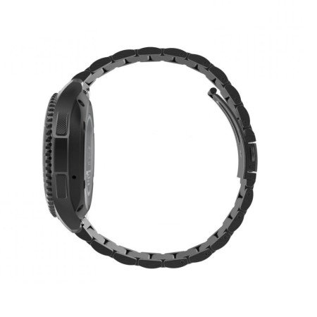 Curea pentru Samsung Galaxy Watch 4/5/Active 2, Huawei Watch GT 3 (42mm)/GT 3 Pro (43mm) - Techsuit Watchband 20mm (W010) - Black