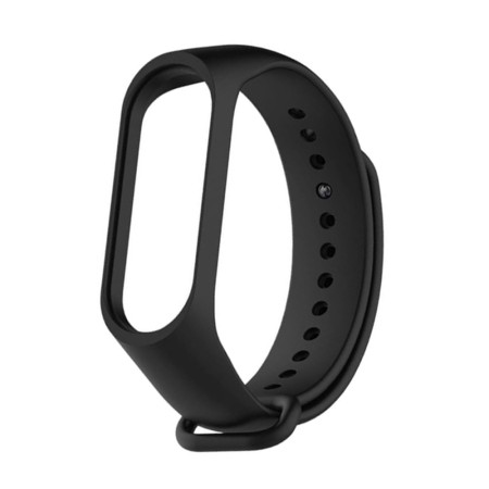 Curea pentru Xiaomi Mi Band 5 / 5 NFC / 6 / 6 NFC / Amazfit Band 5 - Techsuit Watchband (W013) - Black