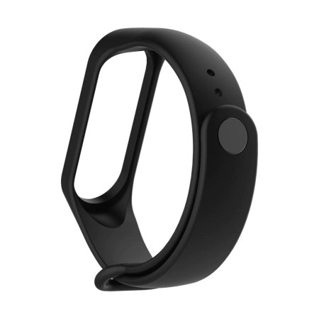 Curea pentru Xiaomi Mi Band 5 / 5 NFC / 6 / 6 NFC / Amazfit Band 5 - Techsuit Watchband (W013) - Black