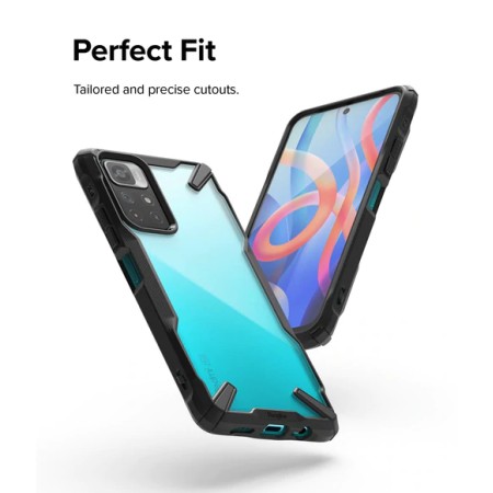 Husa pentru Xiaomi Poco M4 Pro 5G - Ringke Fusion X Design - Black