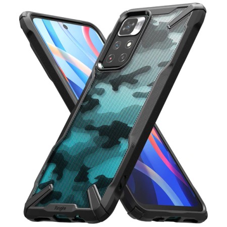 Husa pentru Xiaomi Poco M4 Pro 5G - Ringke Fusion X Design - Camo Black