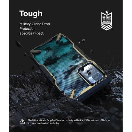 Husa pentru Xiaomi Poco M4 Pro 5G - Ringke Fusion X Design - Camo Black