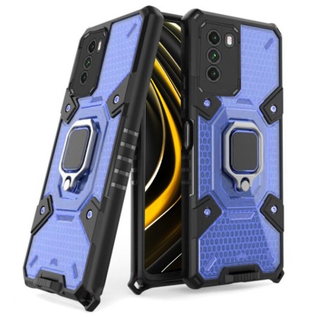 Husa pentru Xiaomi Poco M3 - Techsuit Honeycomb Armor - Blue