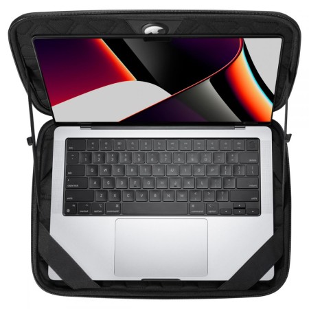 Husa pentru Laptop 13-14" - Spigen Rugged Armor Pro Pouch - Black