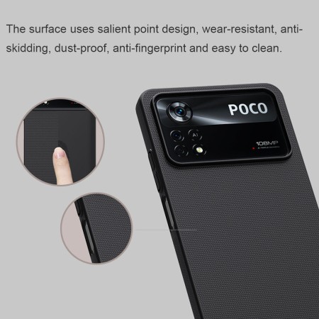 Husa pentru Xiaomi Poco X4 Pro 5G - Nillkin Super Frosted Shield - Black