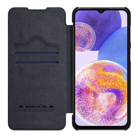 Husa pentru Samsung Galaxy A23 4G / A23 5G - Nillkin QIN Leather Case - Black