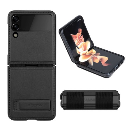 Husa pentru Samsung Galaxy Z Flip3 5G - Nillkin QIN Vegan Leather Case - Black