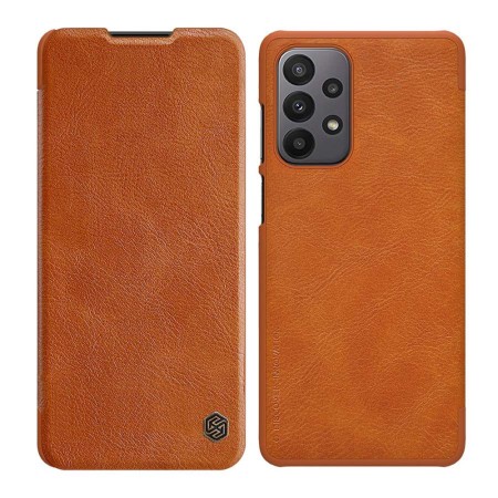 Husa pentru Samsung Galaxy A23 4G / A23 5G - Nillkin QIN Leather Case - Brown