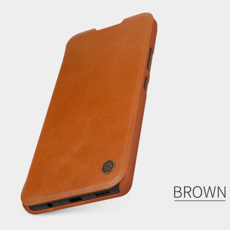 Husa pentru Samsung Galaxy A23 4G / A23 5G - Nillkin QIN Leather Case - Brown