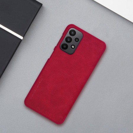 Husa pentru Samsung Galaxy A23 4G / A23 5G - Nillkin QIN Leather Case - Red