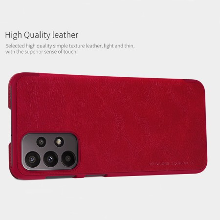 Husa pentru Samsung Galaxy A23 4G / A23 5G - Nillkin QIN Leather Case - Red