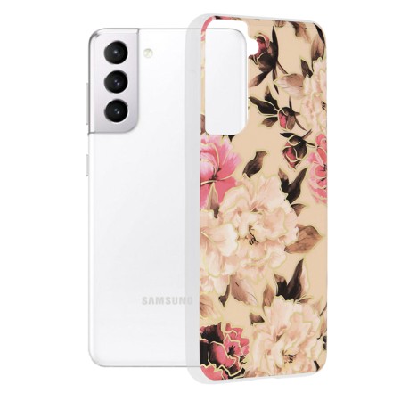 Husa pentru Samsung Galaxy S21 5G - Techsuit Marble Series - Mary Berry Nude