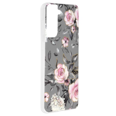 Husa pentru Samsung Galaxy S21 Plus 5G - Techsuit Marble Series - Bloom of Ruth Gray