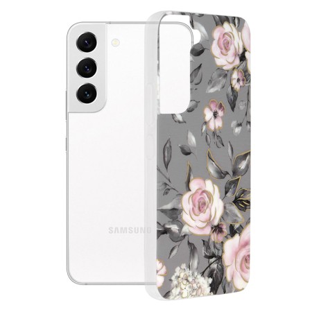 Husa pentru Samsung Galaxy S22 5G - Techsuit Marble Series - Bloom of Ruth Gray