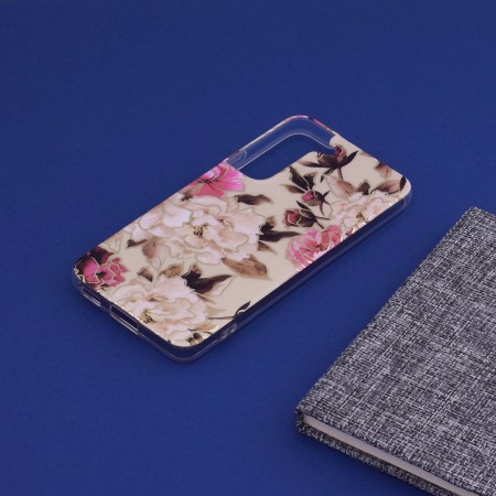 Husa pentru Samsung Galaxy S22 5G - Techsuit Marble Series - Mary Berry Nude