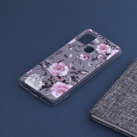 Husa pentru Samsung Galaxy A21s - Techsuit Marble Series - Bloom of Ruth Gray