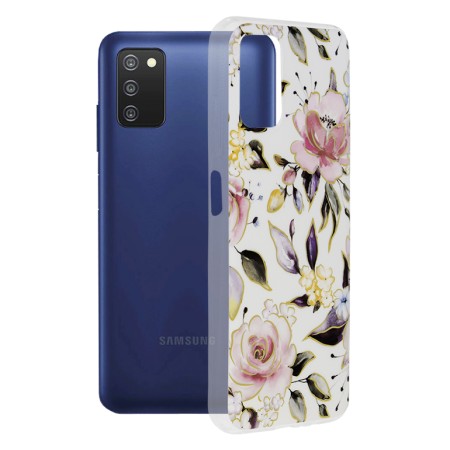 Husa pentru Samsung Galaxy A03s - Techsuit Marble Series - Chloe White