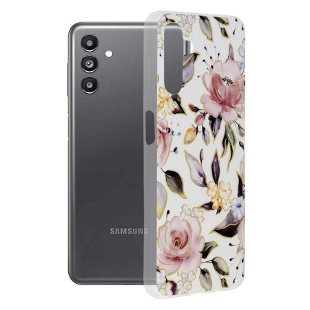 Husa pentru Samsung Galaxy A13 5G / A04s - Techsuit Marble Series - Chloe White