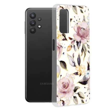 Husa pentru Samsung Galaxy A32 5G - Techsuit Marble Series - Chloe White