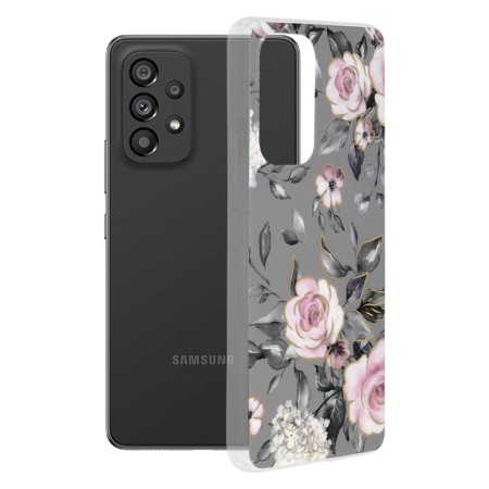 Husa pentru Samsung Galaxy A53 5G - Techsuit Marble Series - Bloom of Ruth Gray