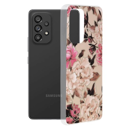 Husa pentru Samsung Galaxy A53 5G - Techsuit Marble Series - Mary Berry Nude