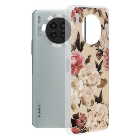 Husa pentru Huawei nova 8i / Honor 50 Lite - Techsuit Marble Series - Mary Berry Nude