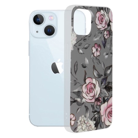 Husa pentru iPhone 13 - Techsuit Marble Series - Bloom of Ruth Gray