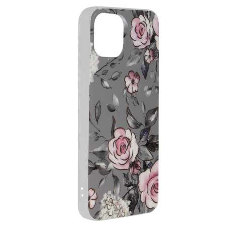 Husa pentru iPhone 13 - Techsuit Marble Series - Bloom of Ruth Gray