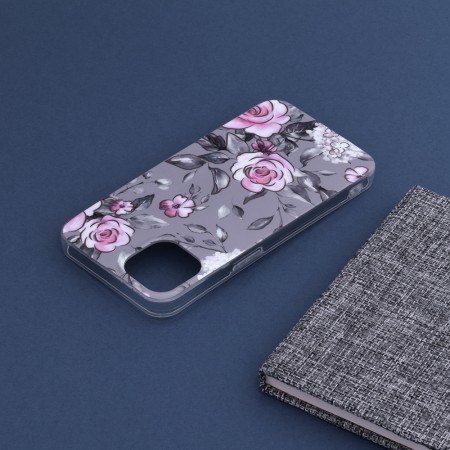 Husa pentru iPhone 13 - Techsuit Marble Series - Bloom of Ruth Gray