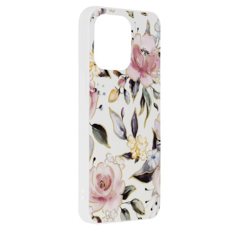 Husa pentru iPhone 13 - Techsuit Marble Series - Chloe White