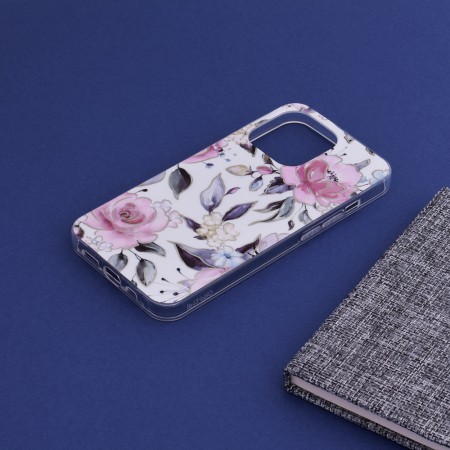 Husa pentru iPhone 13 Pro - Techsuit Marble Series - Chloe White